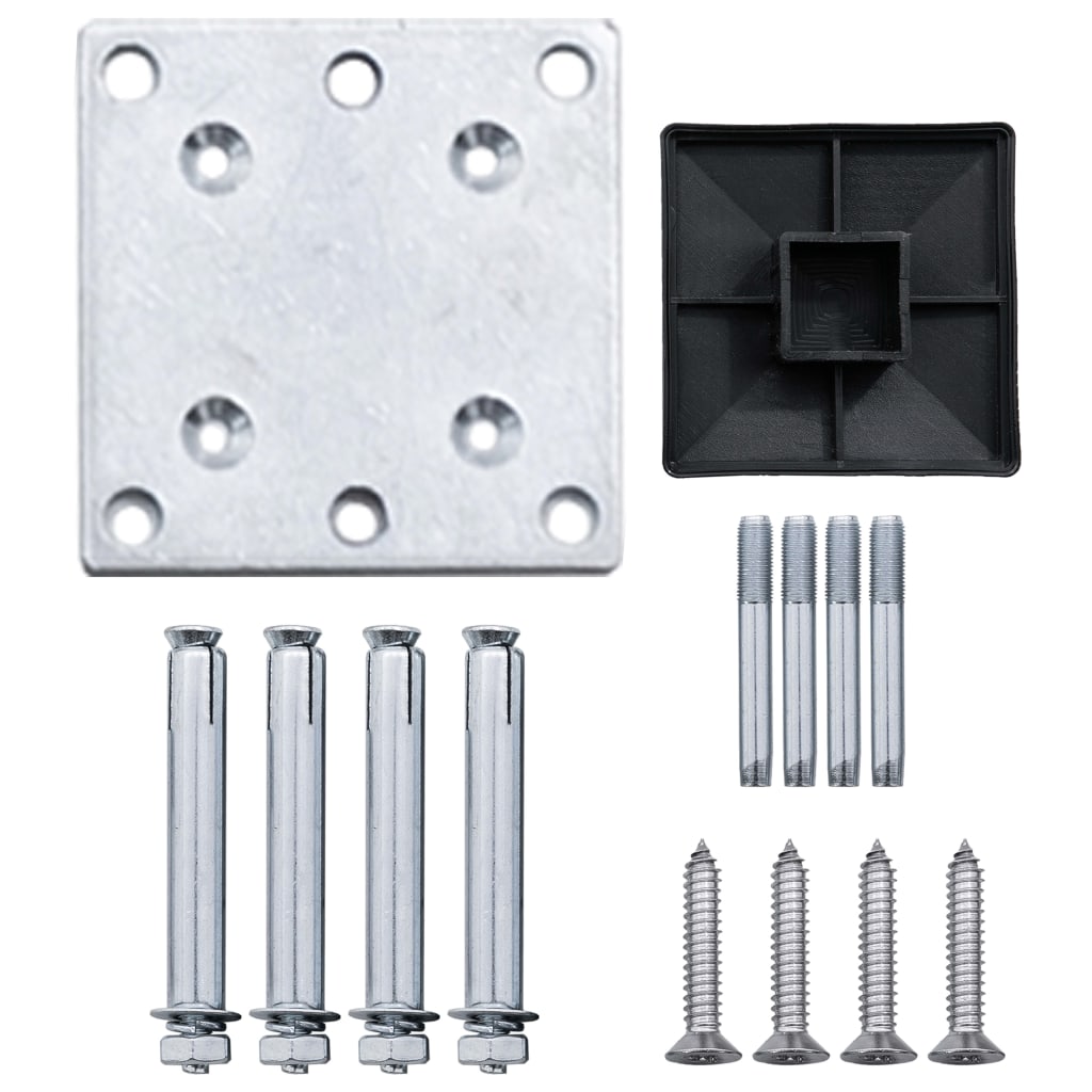 Pannello di Recinzione in WPC 175x186 cm Marrone - homemem39