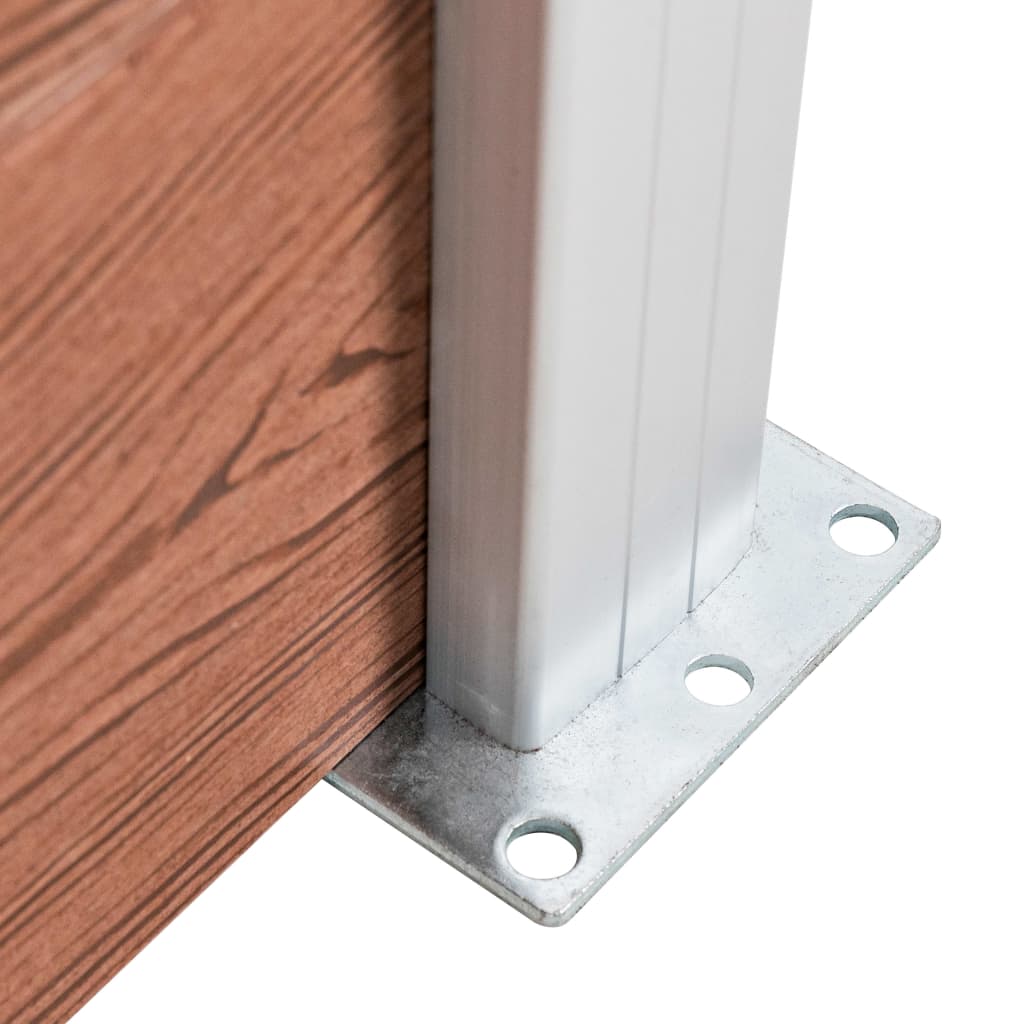 Pannello di Recinzione in WPC 175x105 cm Marrone - homemem39