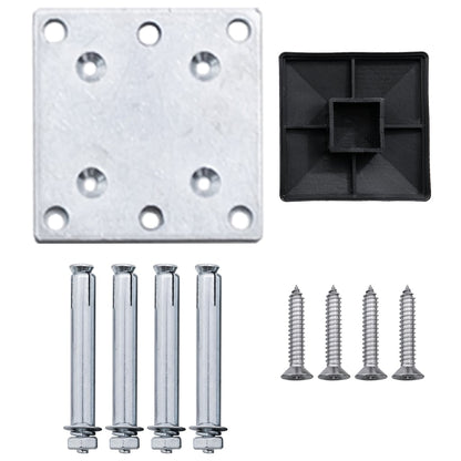 Pannello di Recinzione in WPC 175x105 cm Grigio - homemem39