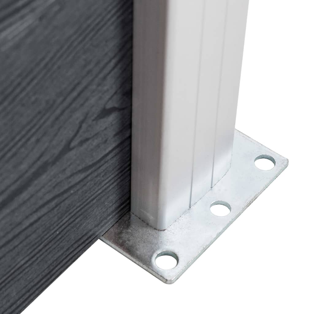Pali per Recinzione 3 pz in Alluminio 185 cm | homemem39