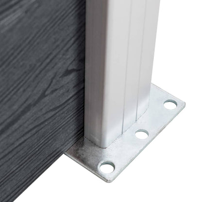 Pali per Recinzione 3 pz in Alluminio 185 cm | homemem39