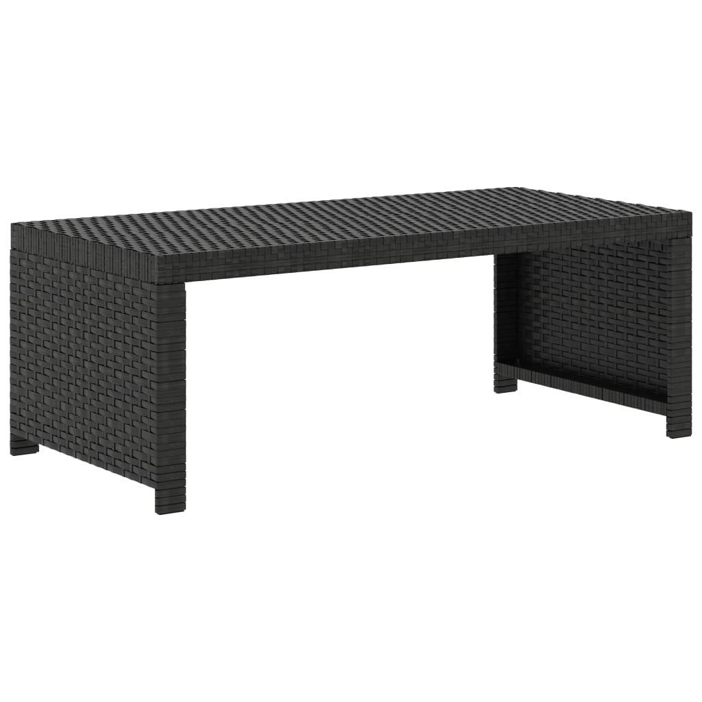 Set Divani da Giardino 5 pz con Cuscini in Polyrattan Nero | homemem39