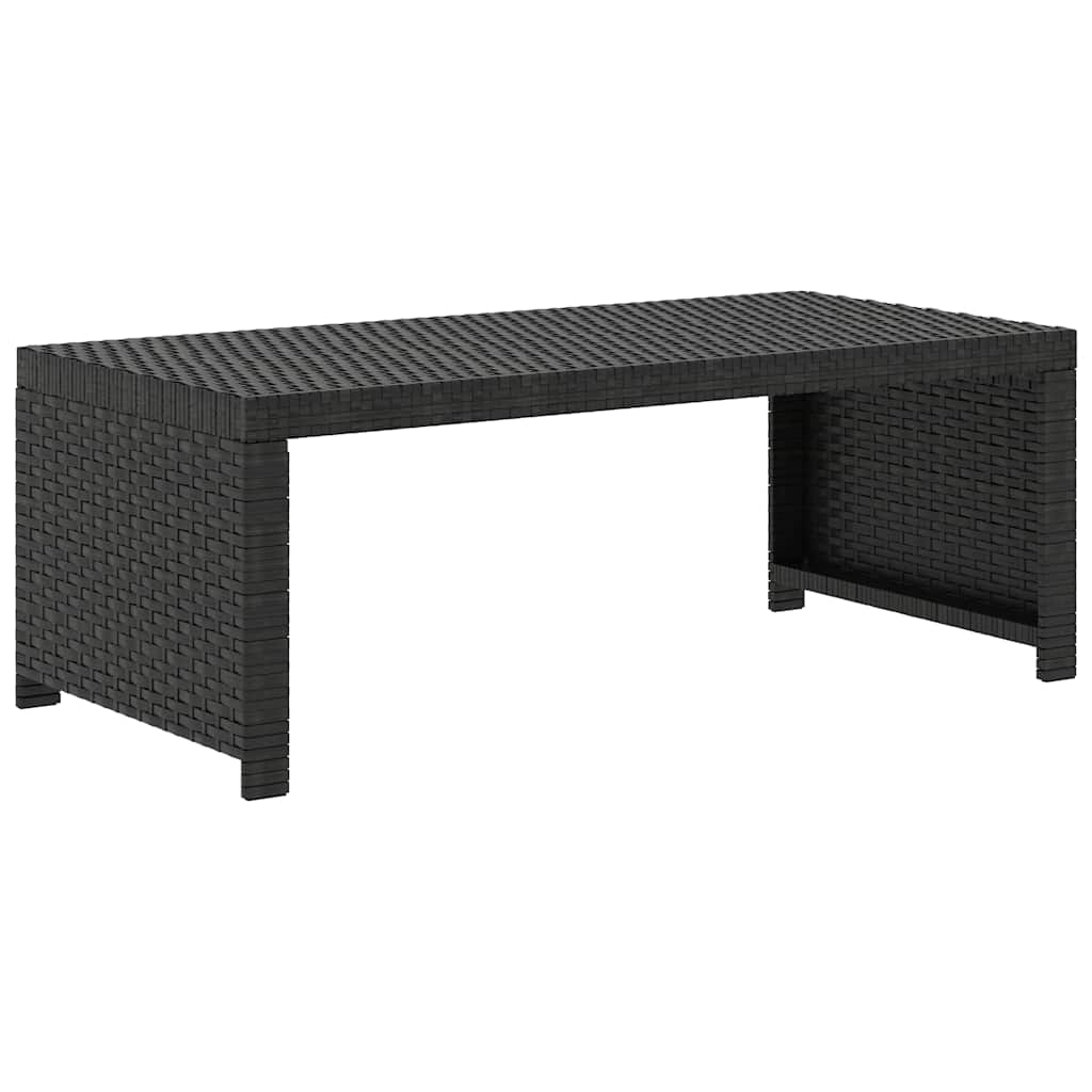 Set Divani da Giardino 5 pz con Cuscini in Polyrattan Nero