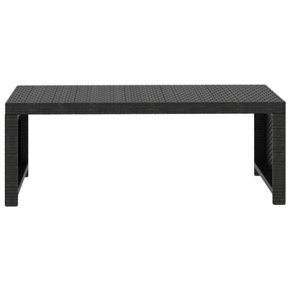 Set Divani da Giardino 5 pz con Cuscini in Polyrattan Nero | homemem39
