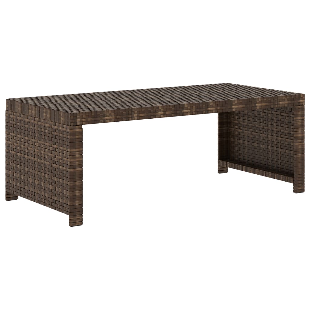 Set Divani da Giardino 5 pz con Cuscini in Polyrattan Marrone | homemem39