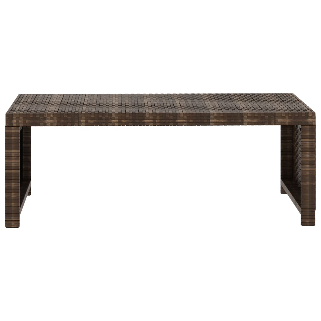Set Divani da Giardino 5 pz con Cuscini in Polyrattan Marrone | homemem39