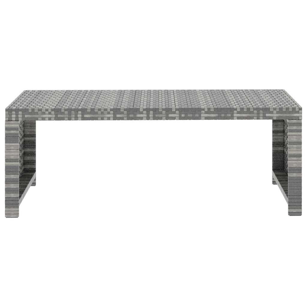 Set Divani da Giardino 5 pz con Cuscini in Polyrattan Grigio | homemem39