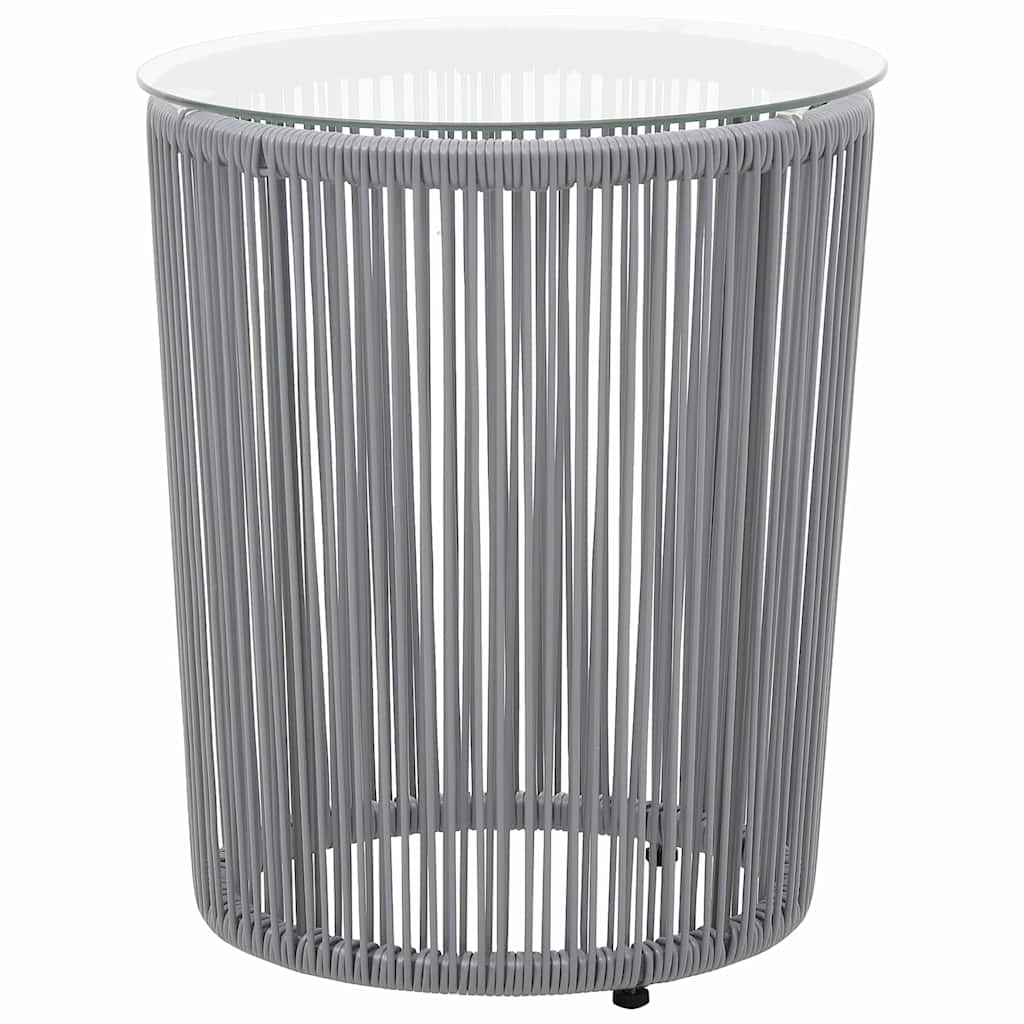 Set da Bistrot 3 pz con Cuscini in Polyrattan