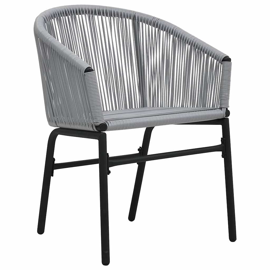 Set da Bistrot 3 pz con Cuscini in Polyrattan