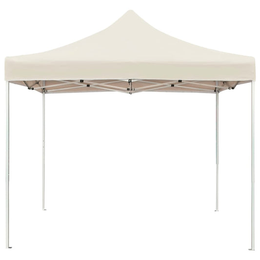 Gazebo Professionale Pieghevole Alluminio 2x2 m Crema - homemem39