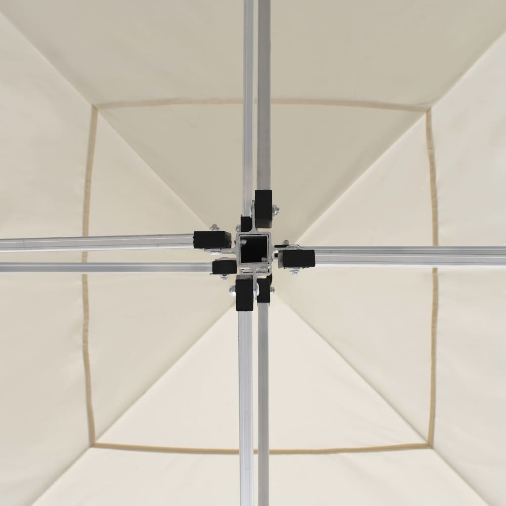 Gazebo Professionale Pieghevole Alluminio con Pareti 2x2m Crema - homemem39