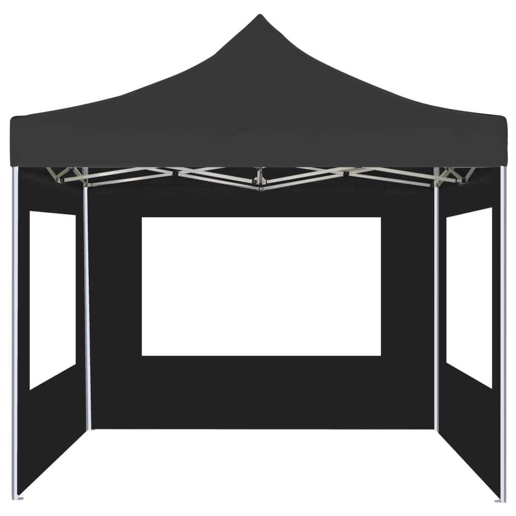Gazebo Pieghevole con Pareti Alluminio 2x2 m Antracite - homemem39