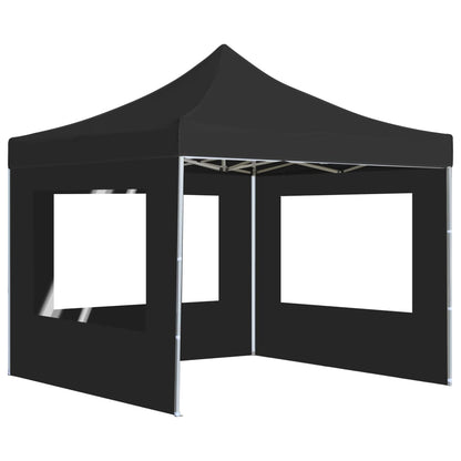 Gazebo Pieghevole con Pareti Alluminio 2x2 m Antracite - homemem39