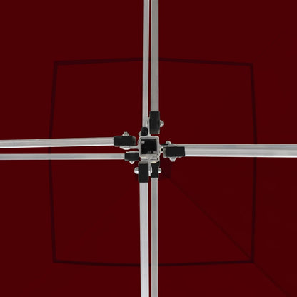 Gazebo Professionale Pieghevole Alluminio con Pareti 2x2m Bordò - homemem39