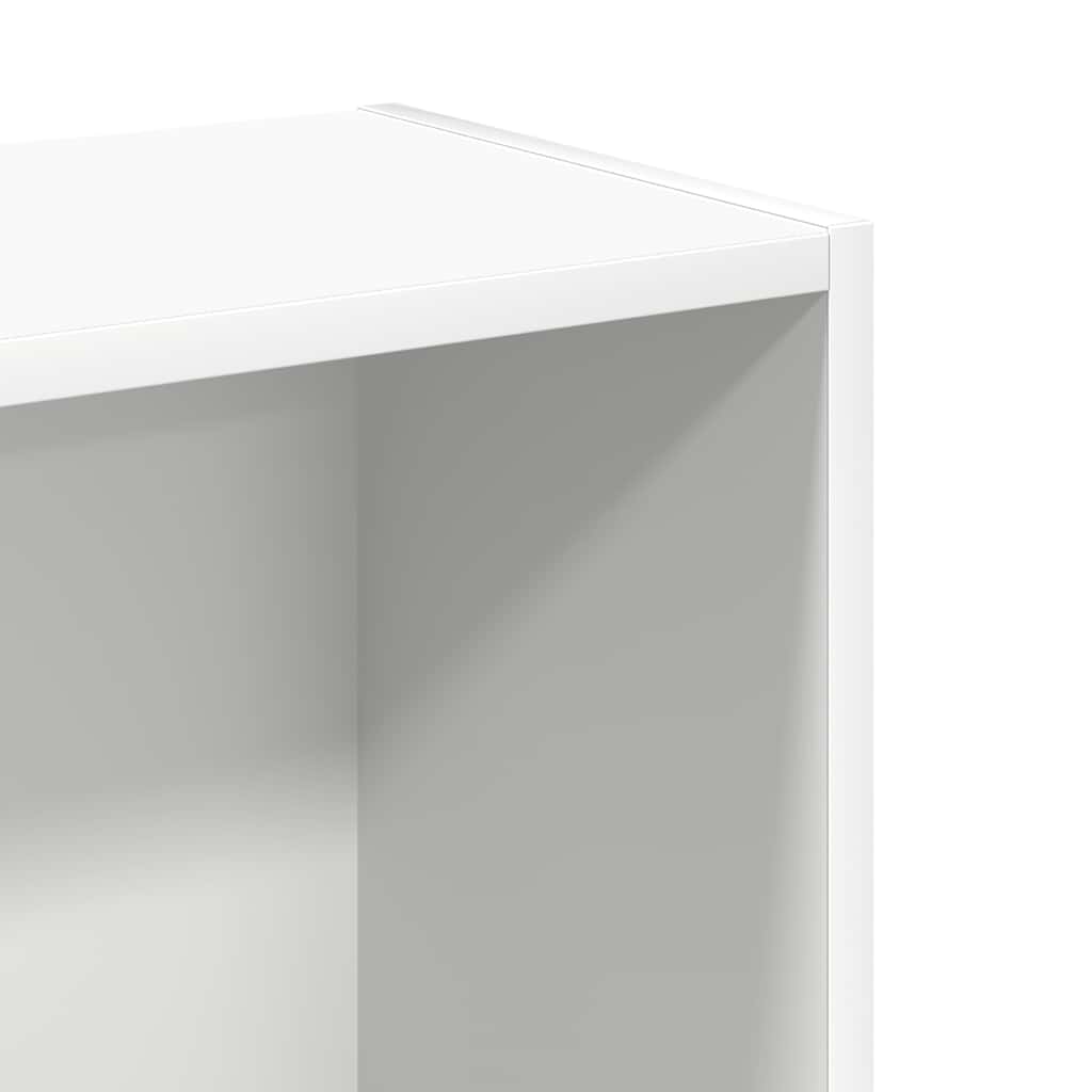 Libreria Bianca 80x24x75 cm in Legno Multistrato | homemem39