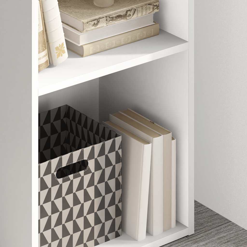 Libreria Bianca 40x30x76,5 cm in Legno Multistrato | homemem39