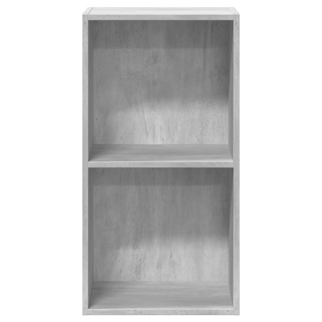 Libreria 5 Ripiani Grigio Cemento 40x30x76,5 Legno Multistrato