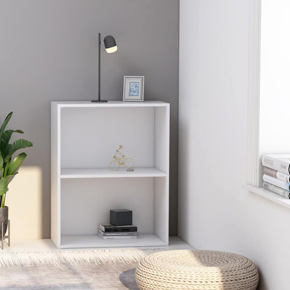Libreria Bianca 60x30x76,5 cm in Legno Multistrato | homemem39