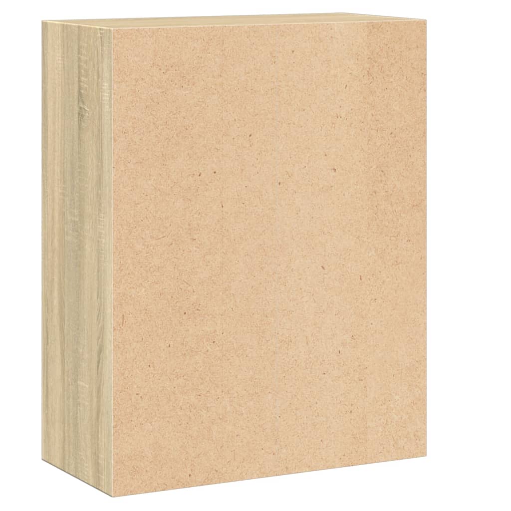 Libreria 2 Ripiani Rovere Sonoma 60x30x76,5cm Legno Multistrato