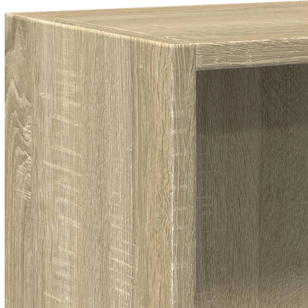 Libreria 2 Ripiani Rovere Sonoma 60x30x76,5cm Legno Multistrato