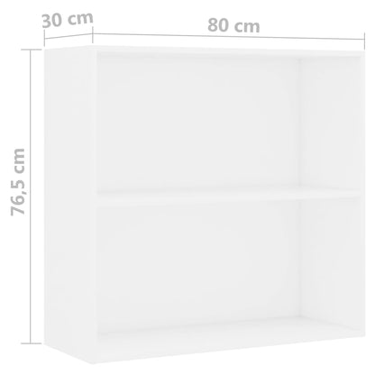 Libreria Bianca 80x30x76,5 cm in Truciolato | homemem39