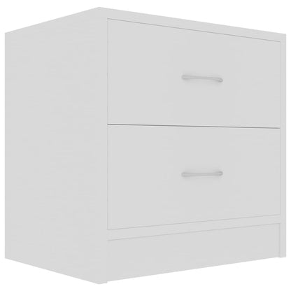 Comodino Bianco 40x30x40 cm Legno Ingegnerizzato - homemem39
