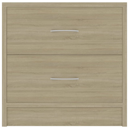 Comodini Rovere Sonoma 2 pz 40x30x40 cm in Legno Multistrato - homemem39