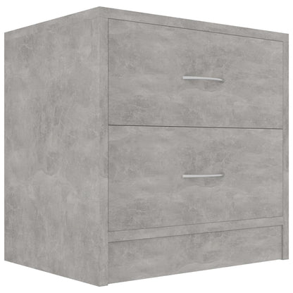 Comodino Grigio Cemento 40x30x40 cm in Legno Multistrato - homemem39