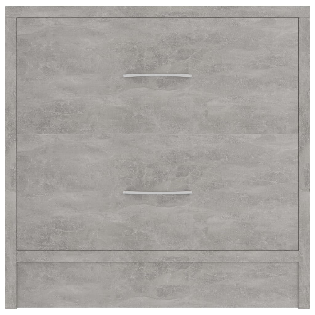Comodini 2 pz Grigio Cemento 40x30x40 cm in Legno Multistrato - homemem39