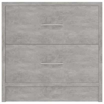 Comodini 2 pz Grigio Cemento 40x30x40 cm in Legno Multistrato - homemem39