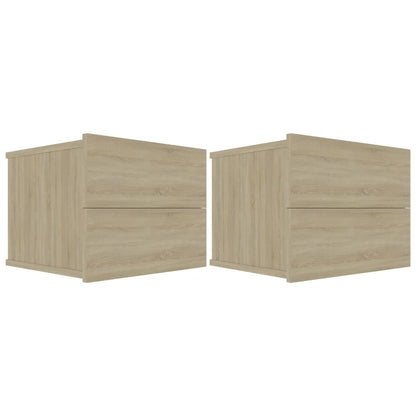 Comodini 2 pz Rovere Sonoma 40x30x30 cm in Legno Multistrato - homemem39