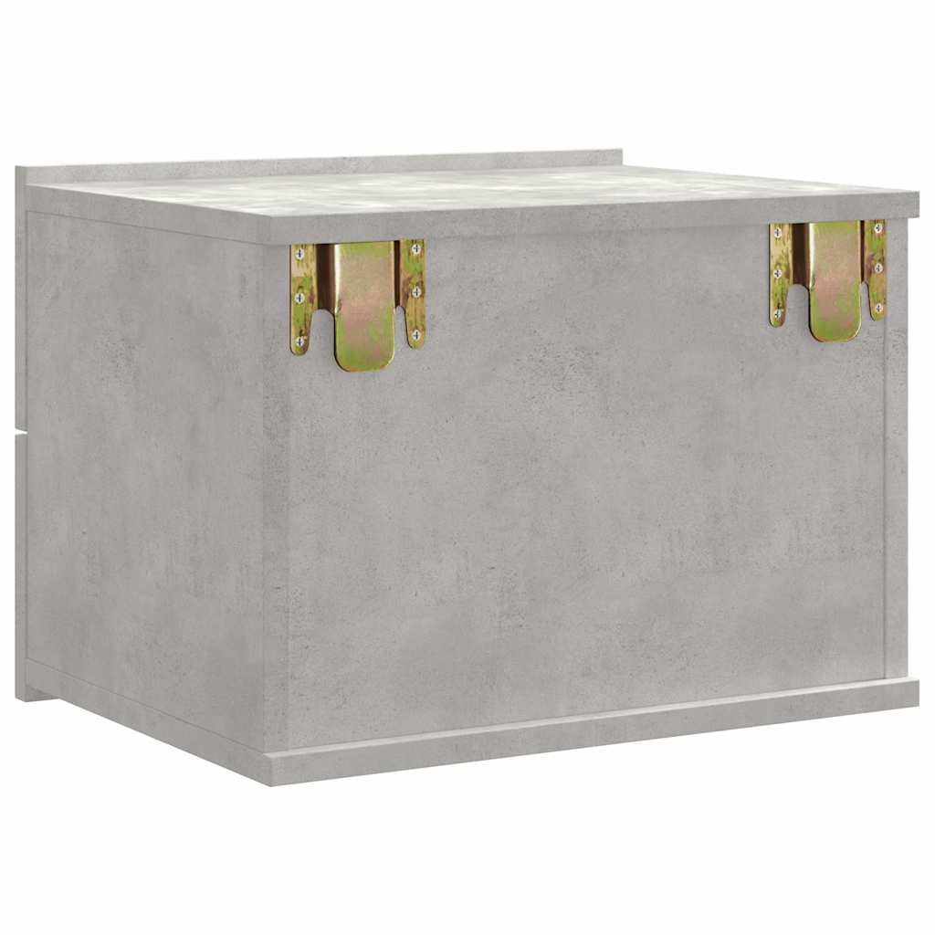 Comodini 2 pz Grigio Cemento 40x30x30 cm in Legno Multistrato - homemem39