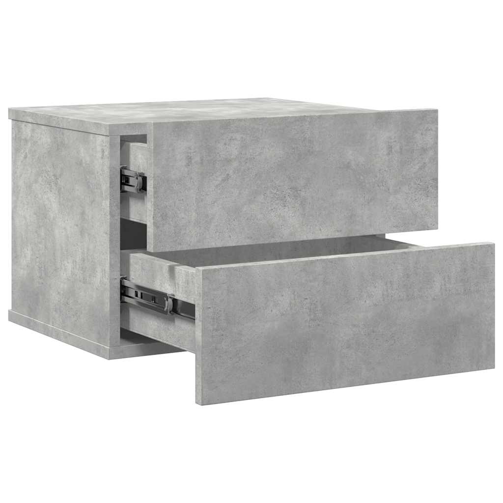 Comodini 2 pz Grigio Cemento 40x30x30 cm in Legno Multistrato - homemem39