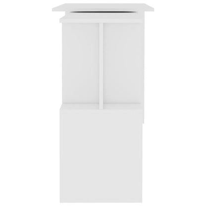 Scrivania ad Angolo Bianca 200x50x76 cm in Legno Multistrato - homemem39