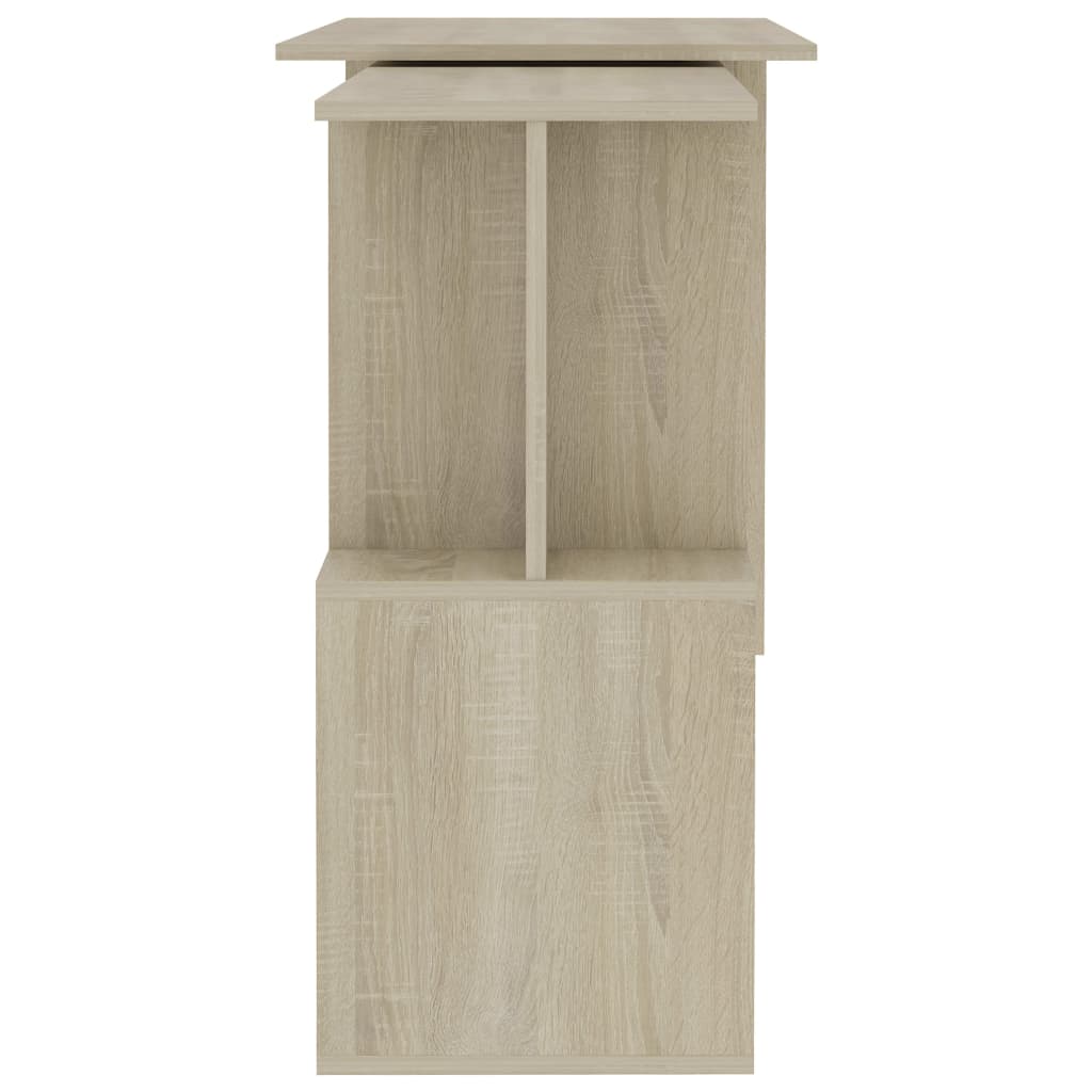 Scrivania Angolo Rovere Sonoma 200x50x76 cm Legno Multistrato - homemem39