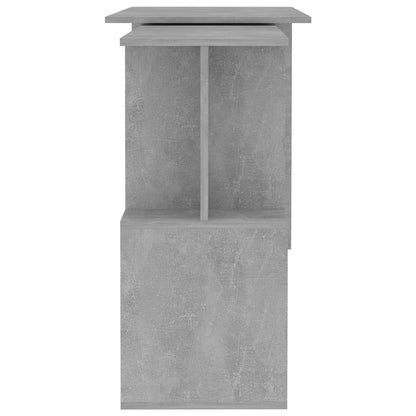 Scrivania Angolo Grigio Cemento 200x50x76 cm Legno Multistrato - homemem39