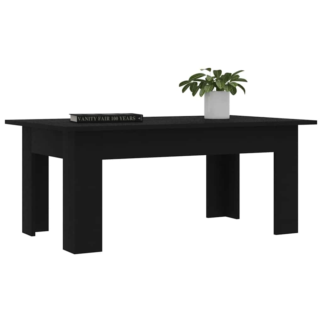 Tavolino da Salotto Nero 100x60x42 cm in Legno Multistrato | homemem39