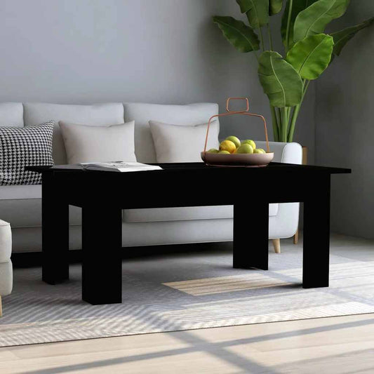 Tavolino da Salotto Nero 100x60x42 cm in Legno Multistrato | homemem39