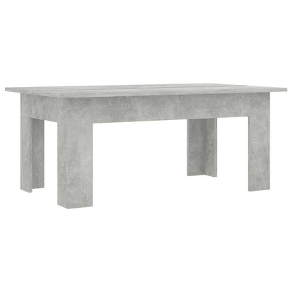 Tavolino Salotto Grigio Cemento 100x60x42 cm Legno Multistrato | homemem39