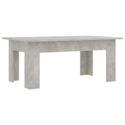 Tavolino Salotto Grigio Cemento 100x60x42 cm Legno Multistrato