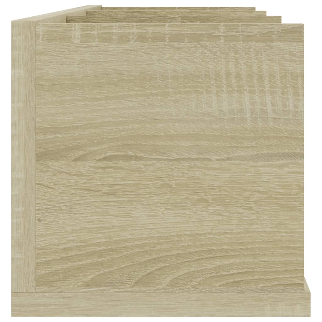 Scaffale Porta CD a Parete Rovere Sonoma 75x18x18cm Multistrato | homemem39