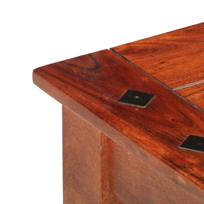 Tavolino da Salotto 110x50x35 cm in Legno Massello di Acacia
