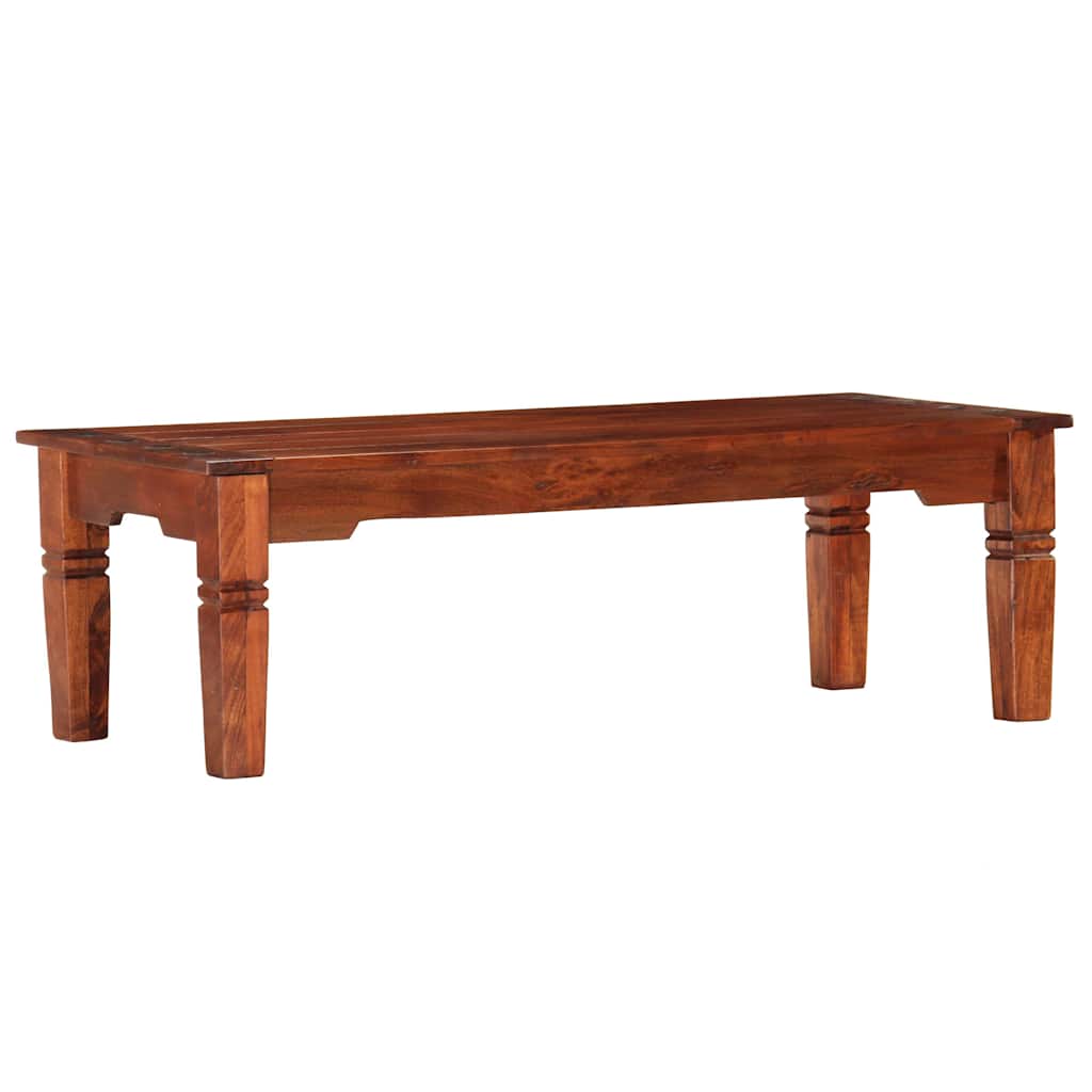 Tavolino da Salotto 110x50x35 cm in Legno Massello di Acacia