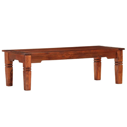 Tavolino da Salotto 110x50x35 cm in Legno Massello di Acacia