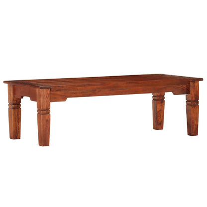 Tavolino da Salotto 110x50x35 cm in Legno Massello di Acacia