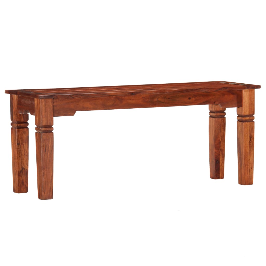 Panca 110 cm in Legno Massello di Acacia - homemem39
