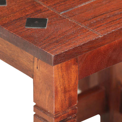 Tavolini Impilabili 3 pz in Legno Massello di Acacia