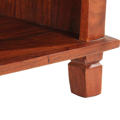 Comodino 40x30x50 cm in Legno Massello di Acacia