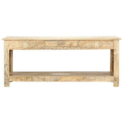 Tavolino da Salotto 110x50x45 cm Mango Massello Dipinto a Mano