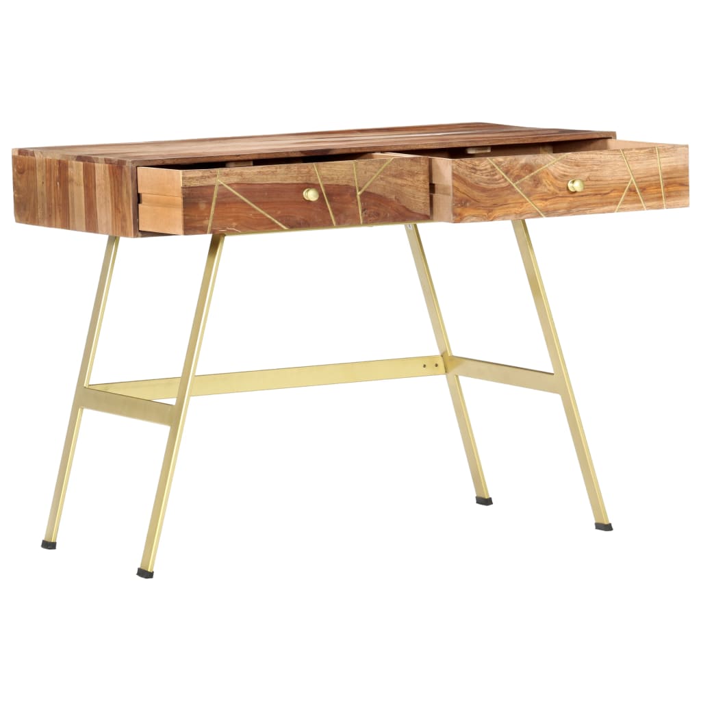 Scrivania con Cassetti 100x55x75 cm Legno Massello di Acacia